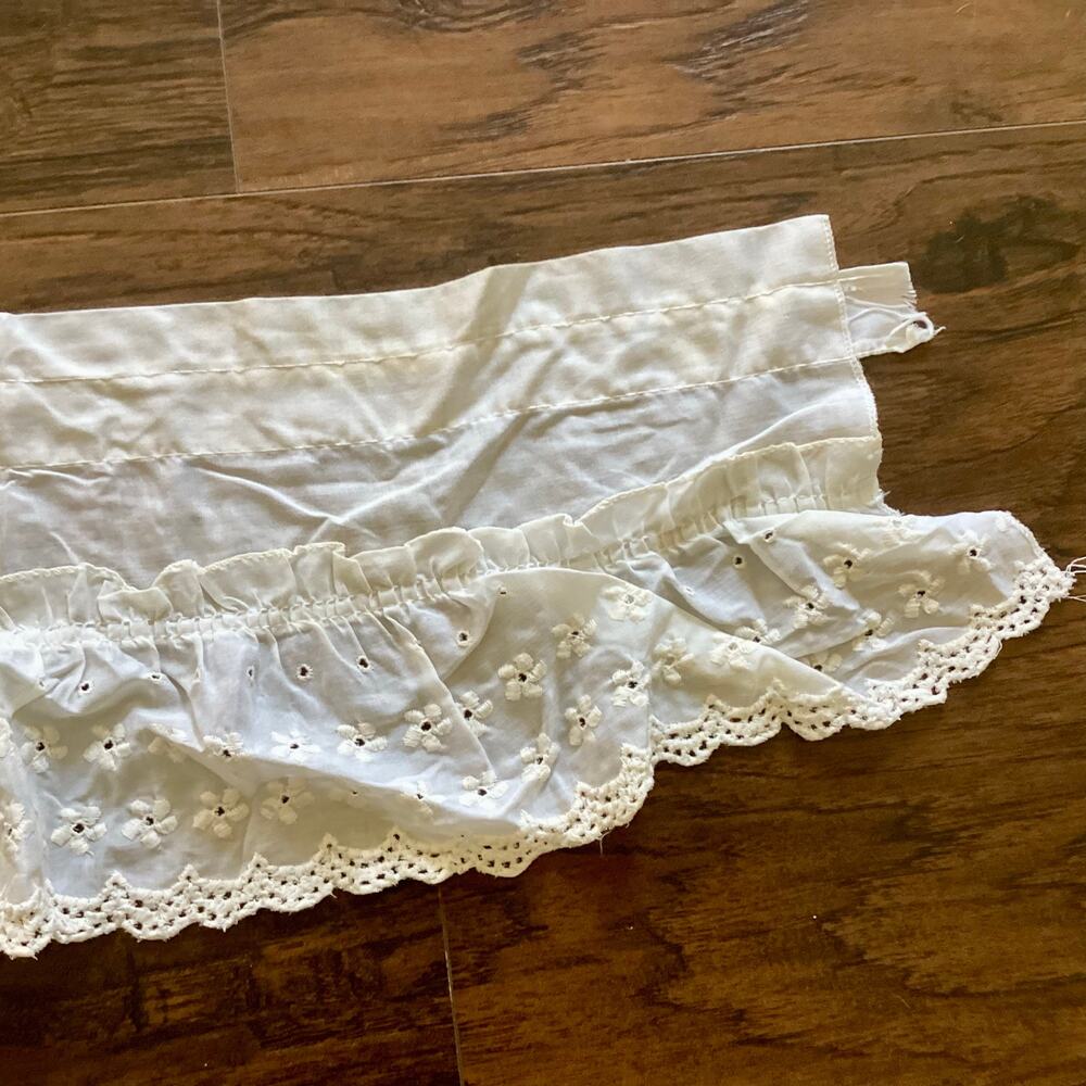 Vintage Ivory Cream Window Valance